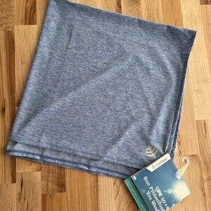 Coolibar Virasana Sun Bandana UPF 50+ Women's Men's Blue Performance Scarf NEW